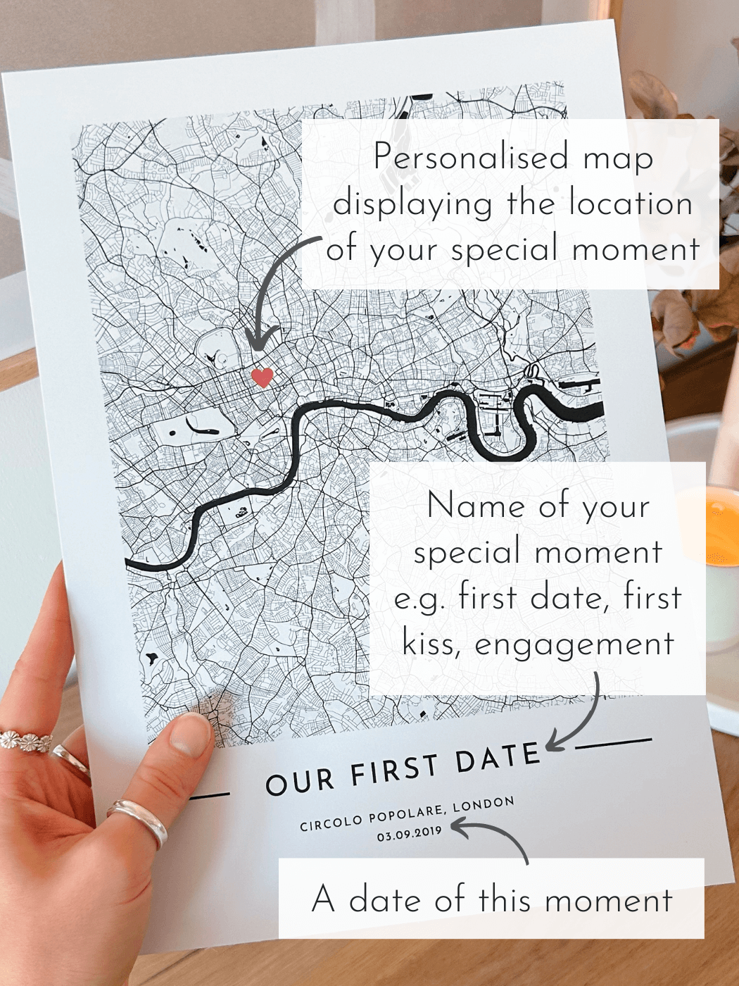 'Personalised Map' Printable Poster