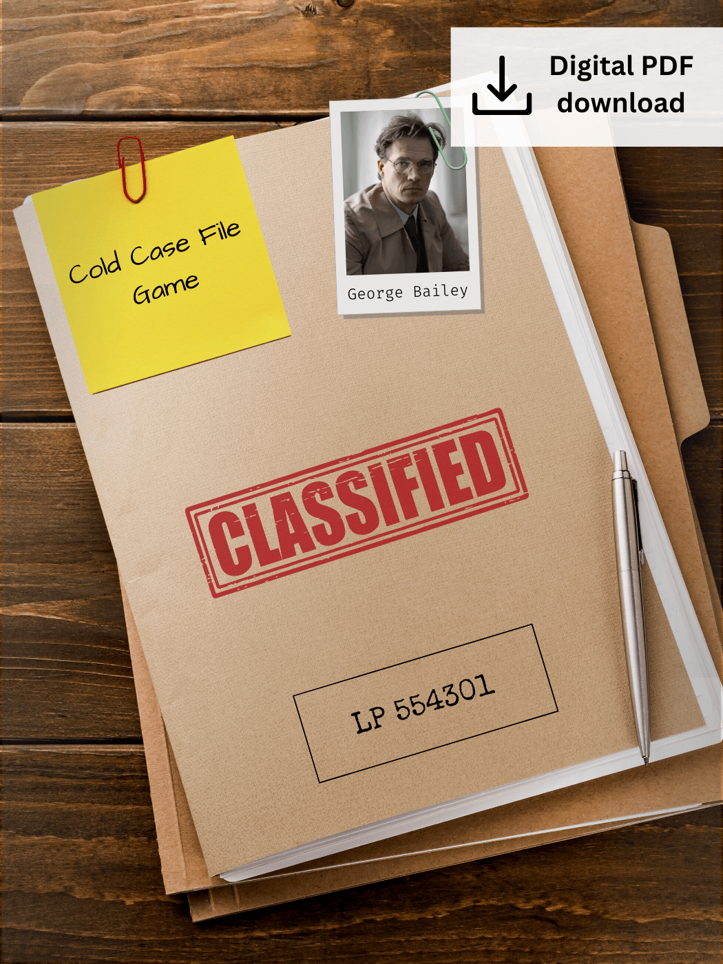 'Cold Case File #2' Printable Date Night Game