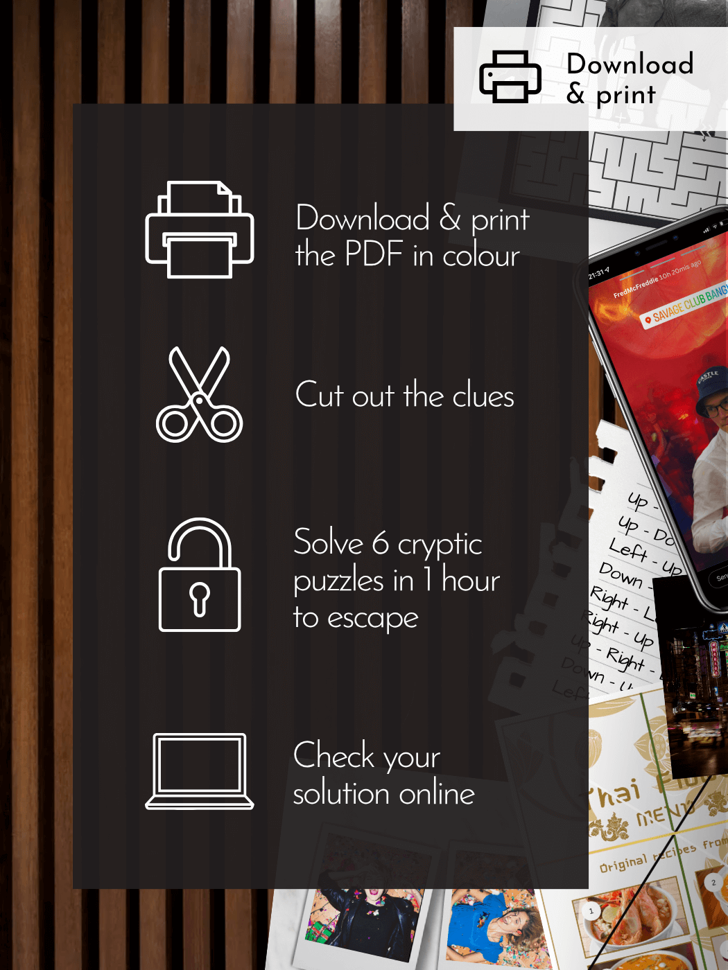 escape room game instructions