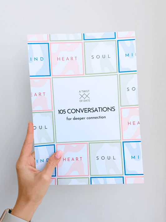 A4 printout of coversation starters product cover