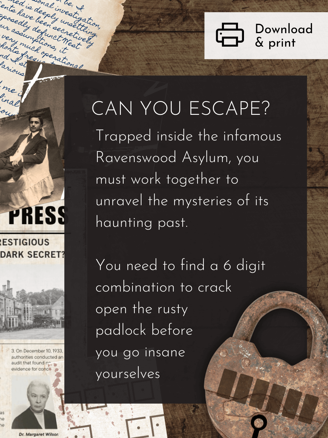 Escape Room: Ravenswood Asylum