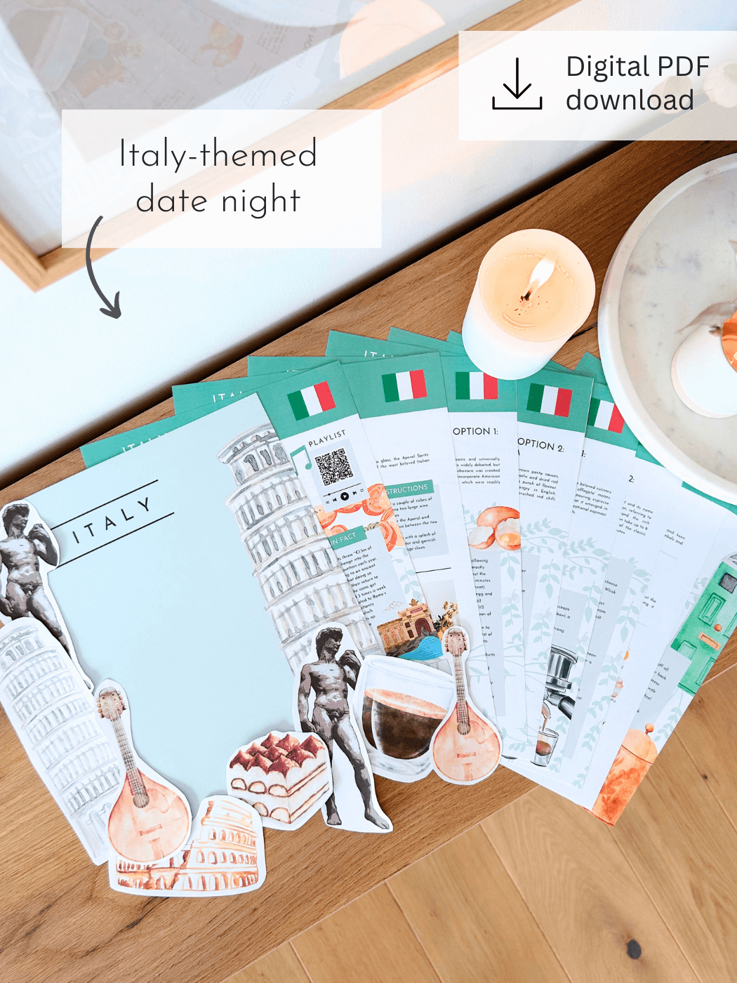 Italy-Themed Printable Date Night