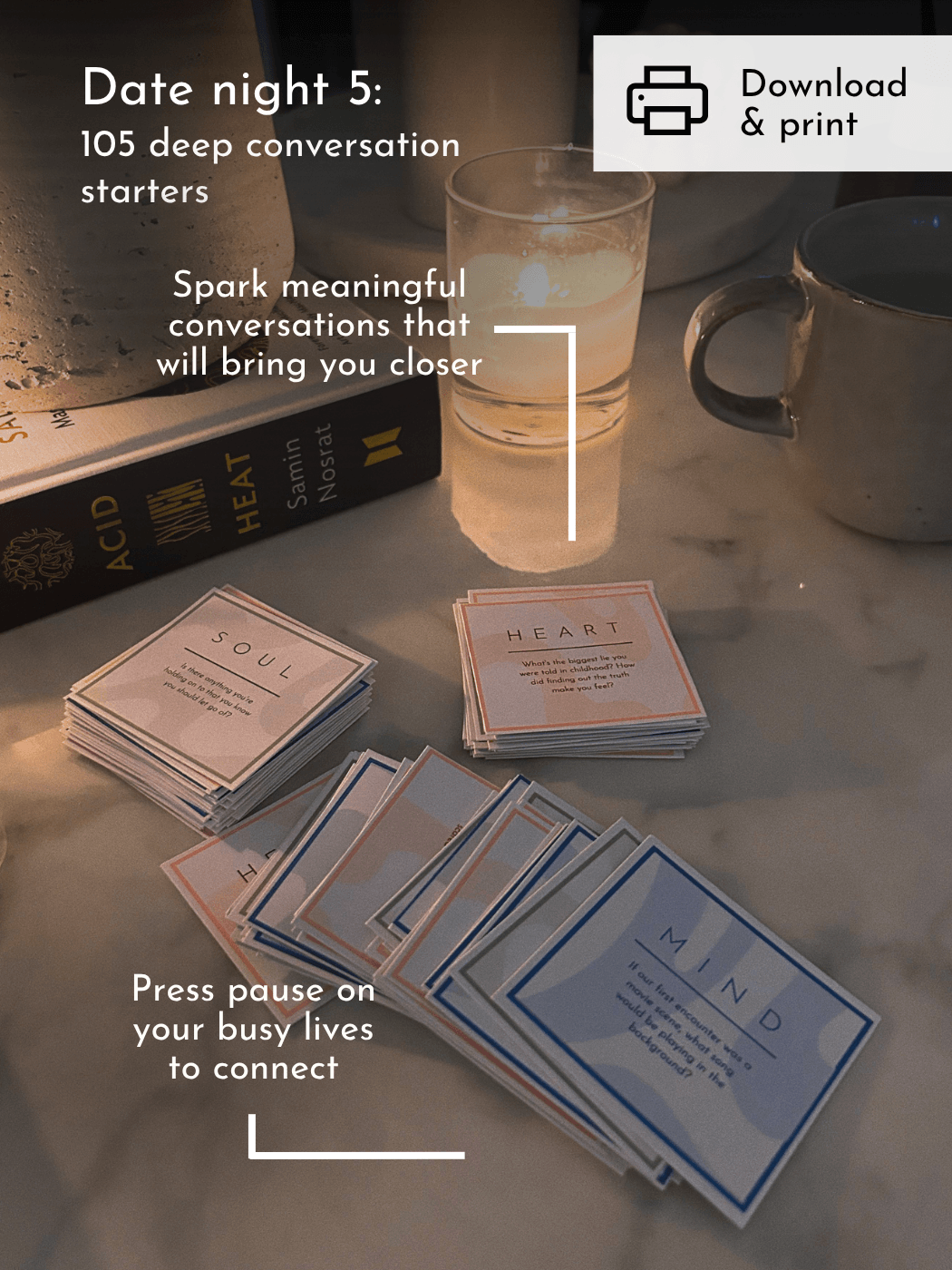 Conversation starter cards