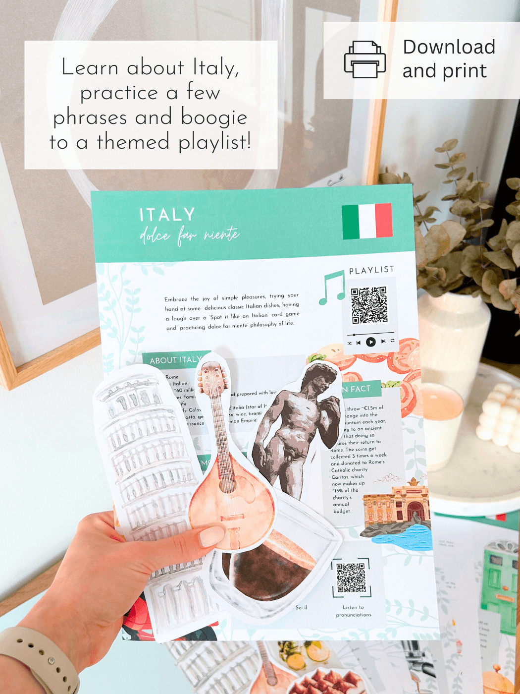 Italy-Themed Printable Date Night