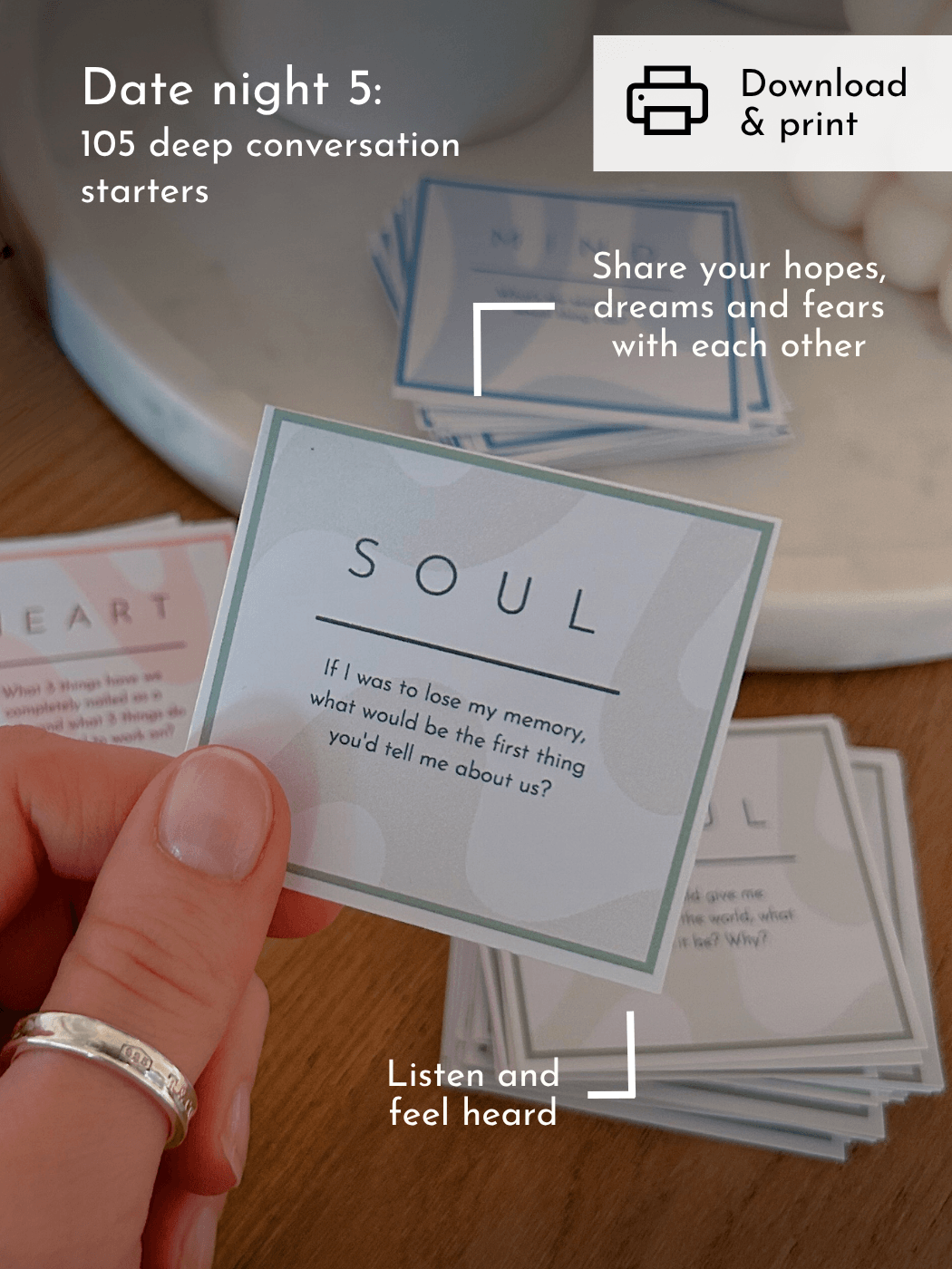 Conversation starter cards