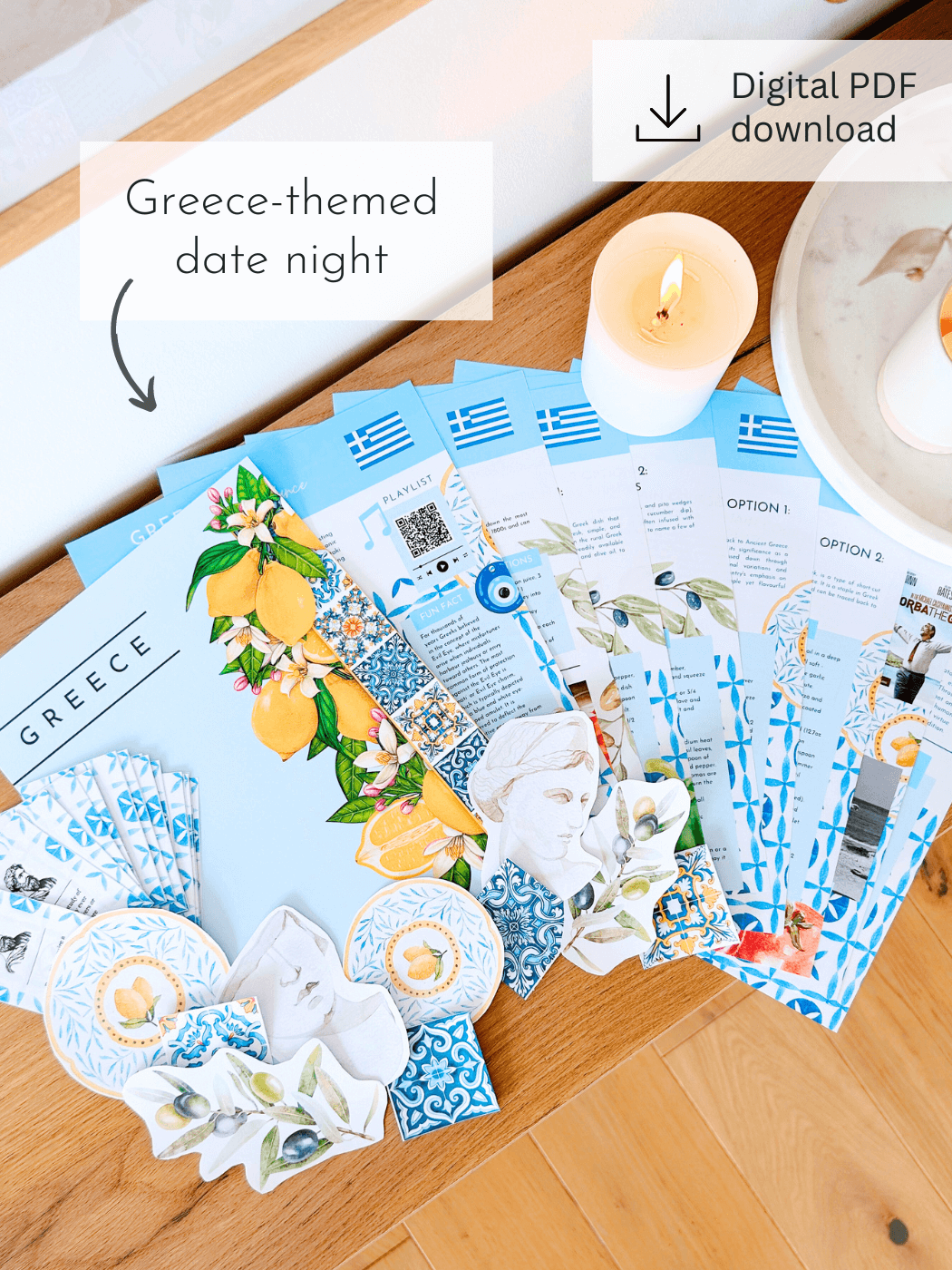 Greece-Themed Printable Date Night