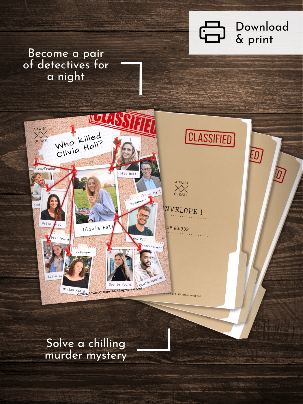 cold case file game cover and 3 envelope covers