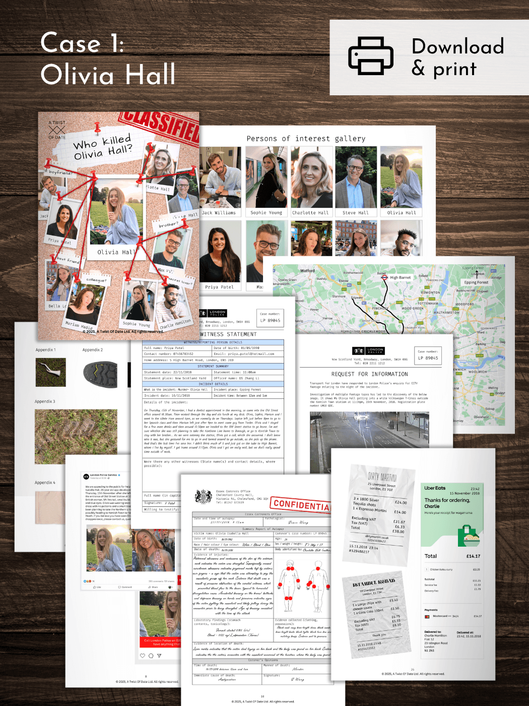 cold case file evidence examples