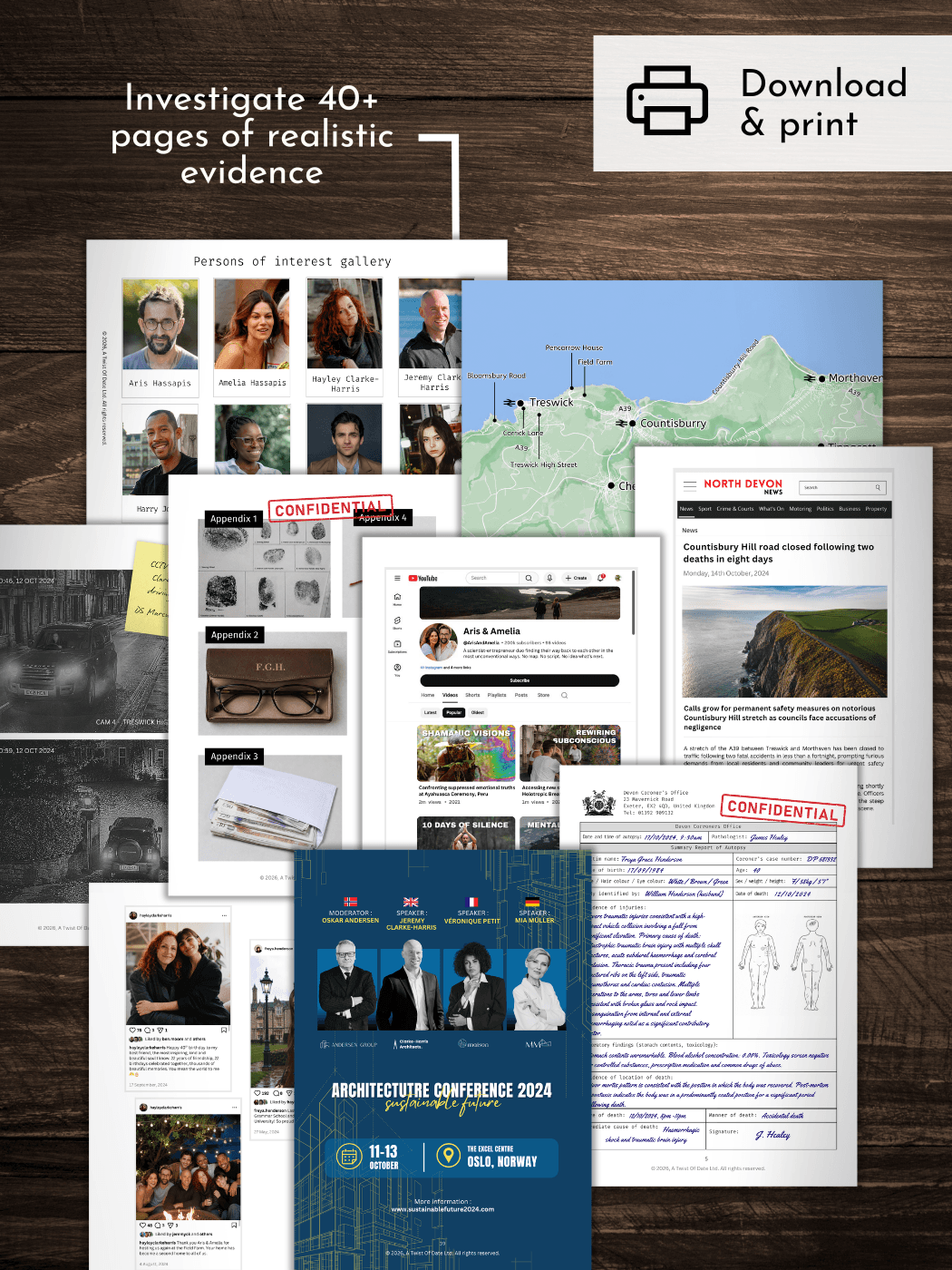 examples of evidence included in the game