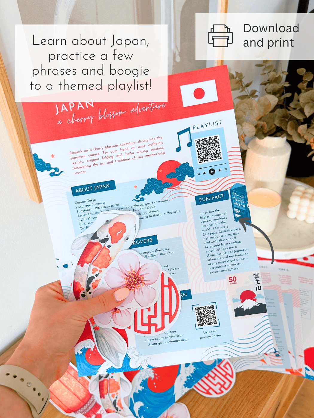 Japan-Themed Printable Date Night