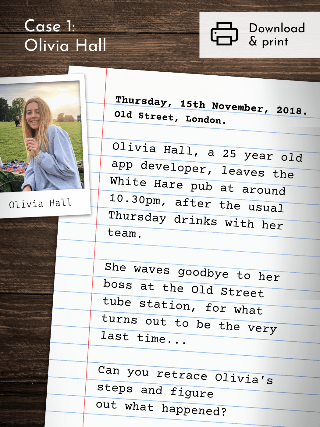 cold case file game blurb