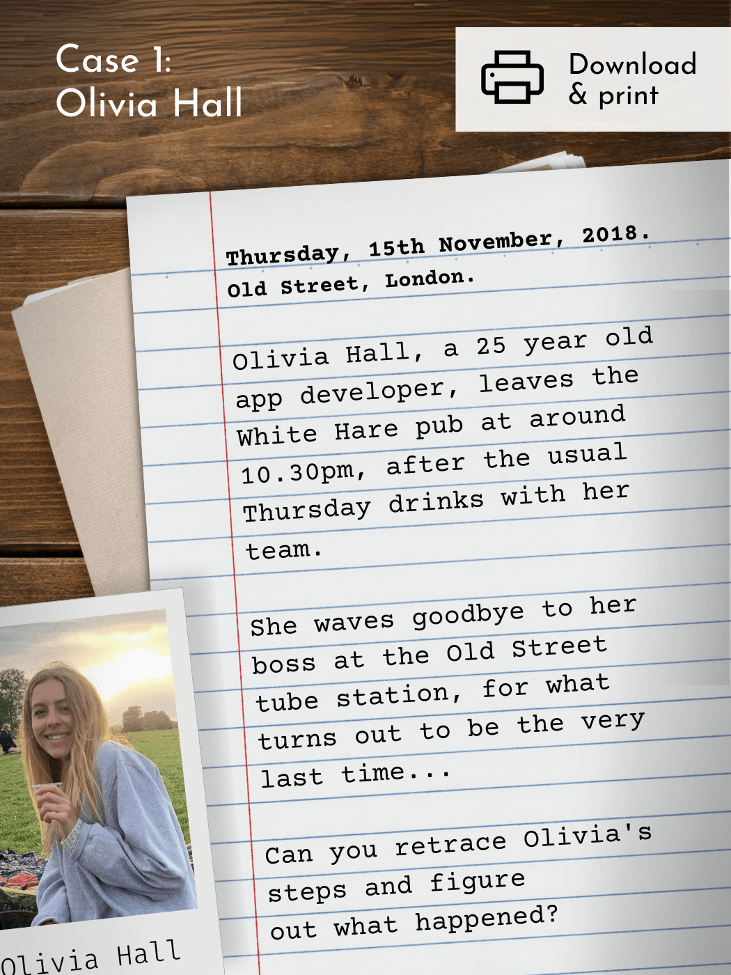 Cold Case File Bundle (3 date nights)