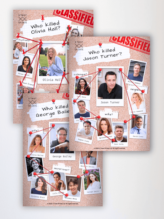 3 cold case file game covers showing main characters