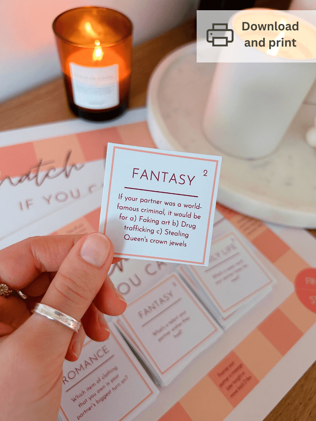 'Match Me If You Can' Printable Date Night Game