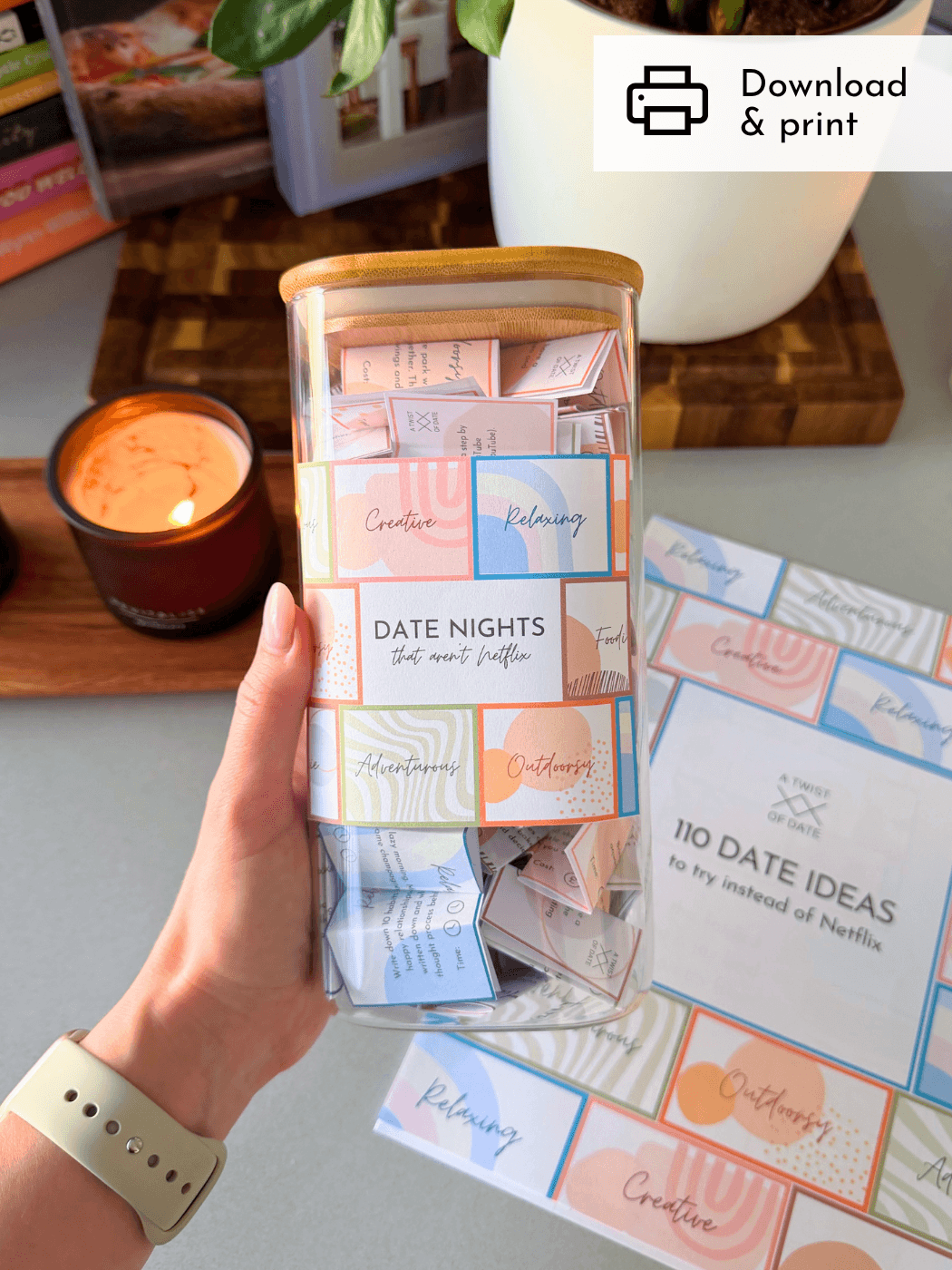 date idea jar example