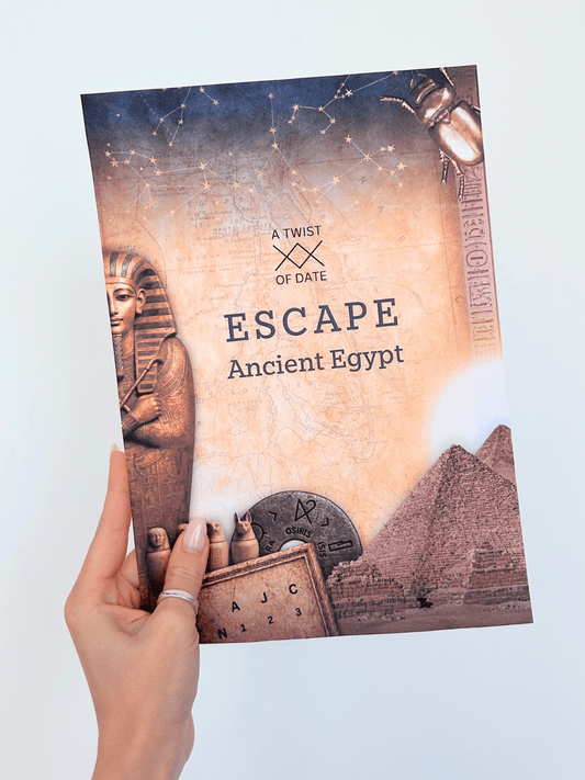 escape room game held by a hand