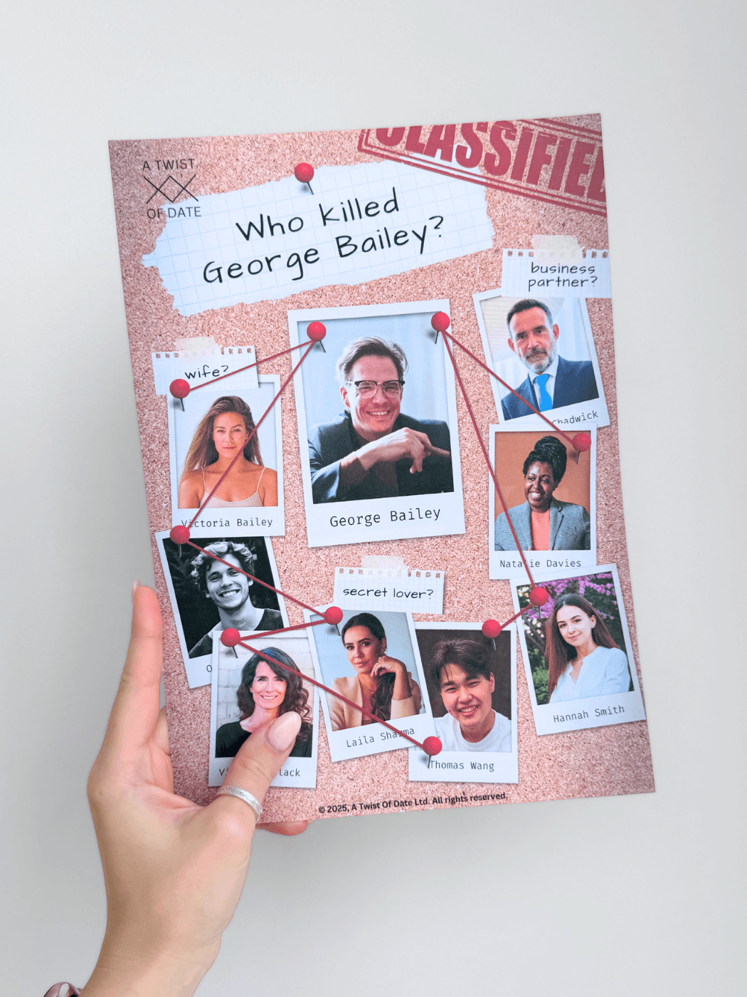 cold case file game cover showing all the characters of the game