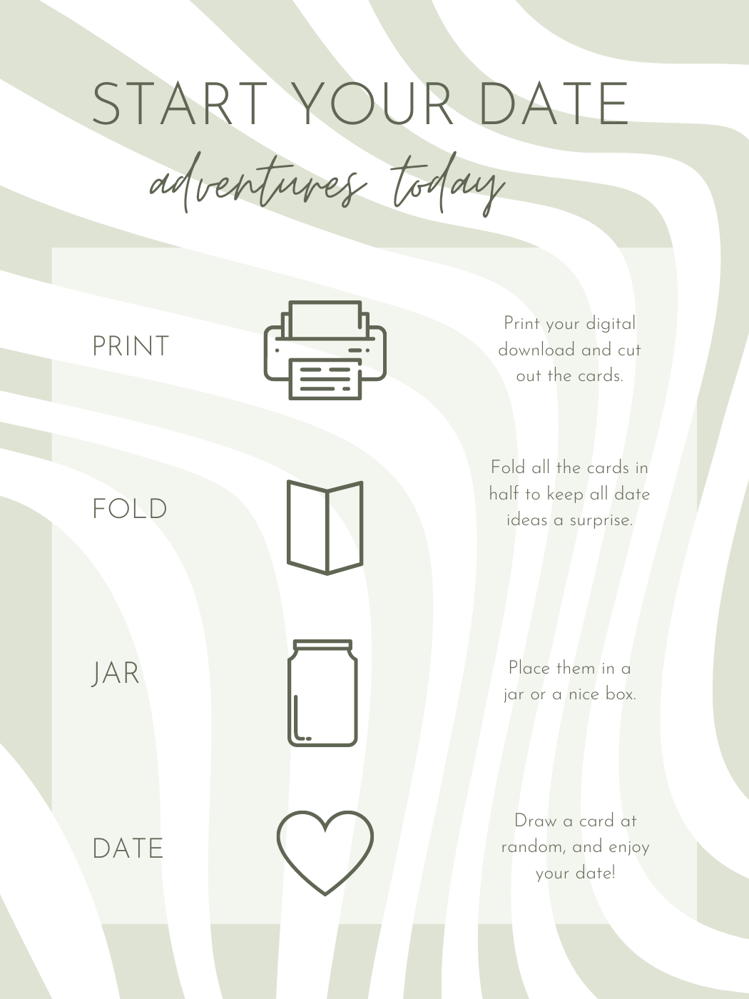 Date Guide Design 110 Date Idea Cards – A Twist Of Date